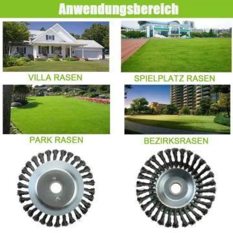 6Inch Weed Brush Cutter Head Lawn Mower Universal Grass Trimmer Head Steel Wire Wheel Brush Disc Garden Trimmer Heads grass trimmer head grass trimmer lawn mower trimmer blade brush cutter accessories grass trimmer blade mower accessories