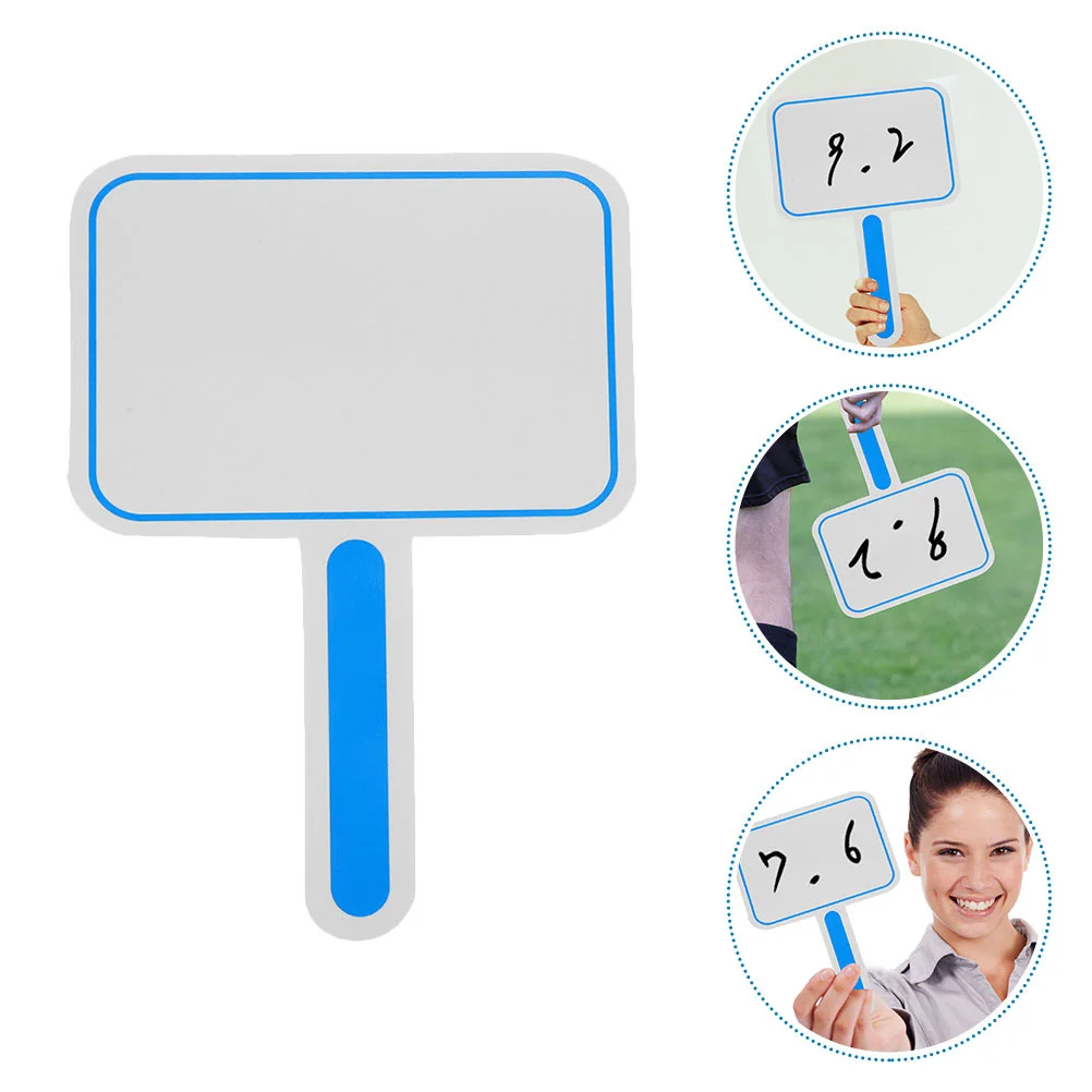 Portable Dry Erase Answer Paddle Small Voting Whiteboard Blank Scoring Board