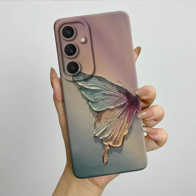 Sweet Fashion Butterfly Painted Soft Silicone Phone Case - Lovely Design Cover