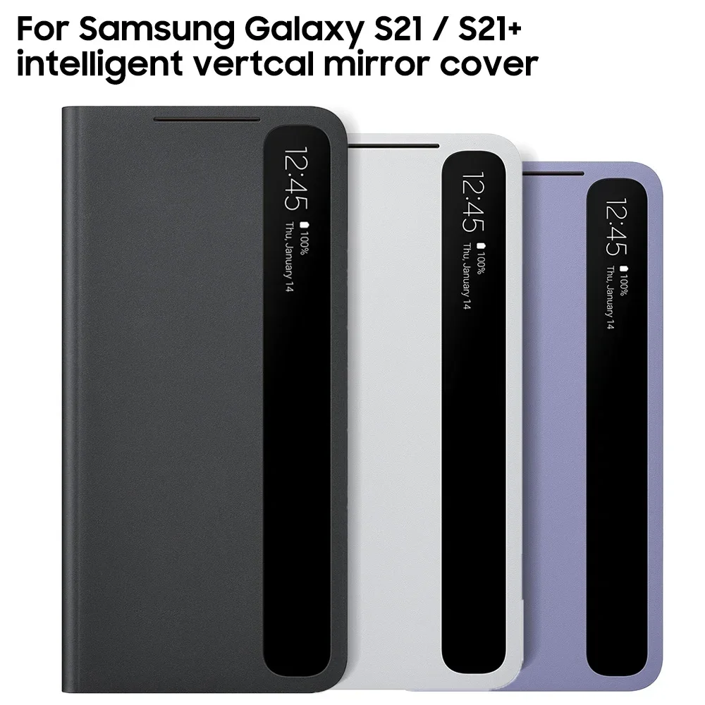 

Зеркальный чехол S-View для Samsung Galaxy S21 5G S21 Plus S21 + S21 Plus, Вертикальный флип-чехол для телефона