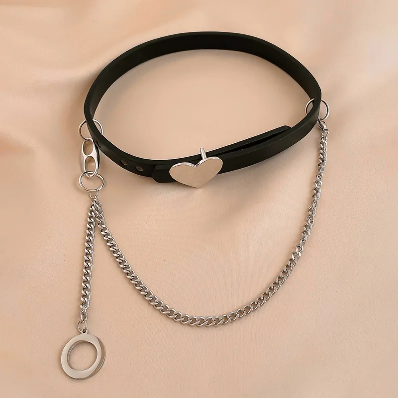 

Sexy Belt Chain Love Necklace Female European and American Ins Necklace Wholesale