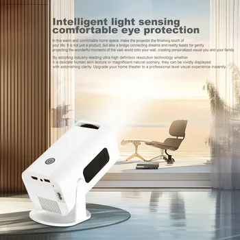 Full HD Android 11 Projector 210Ansi WiFi 6 and Bluetooth Home Theater Portable Beam Mini Projector Meeting Video Pocket Outdoor 4
