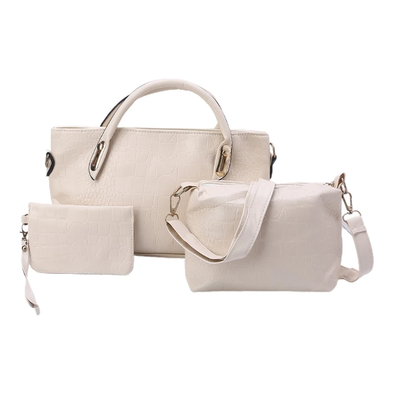 

Women Handbag Set Fashion Faux Leather Shoulder Bags Tote Purse Ladies Messenger Bag Back