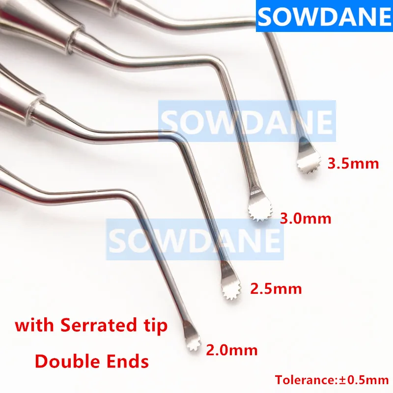 

Dental Excavator Restorative Implant Instrument Dental Spoon with saw Serrated Tip Stainless Steel Double Ends