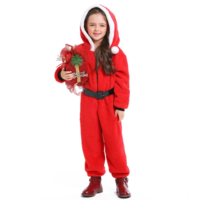 

Christmas Cosplay red Performance elf Cosplay Christmas jumpsuit Halloween Boy Castle Carnival Party Santa Claus