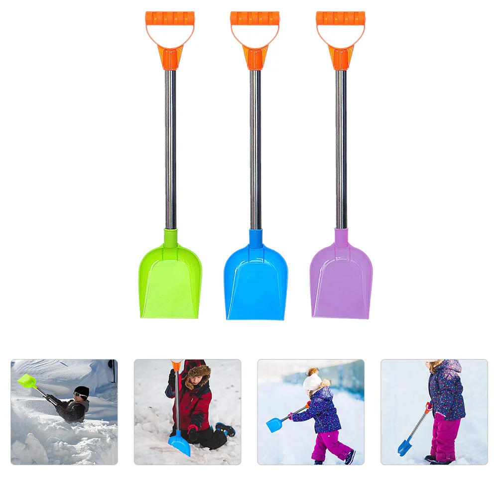 3Pcs Creative Snow Shovels Toys Winter Snow Removal Tools (Random Color)