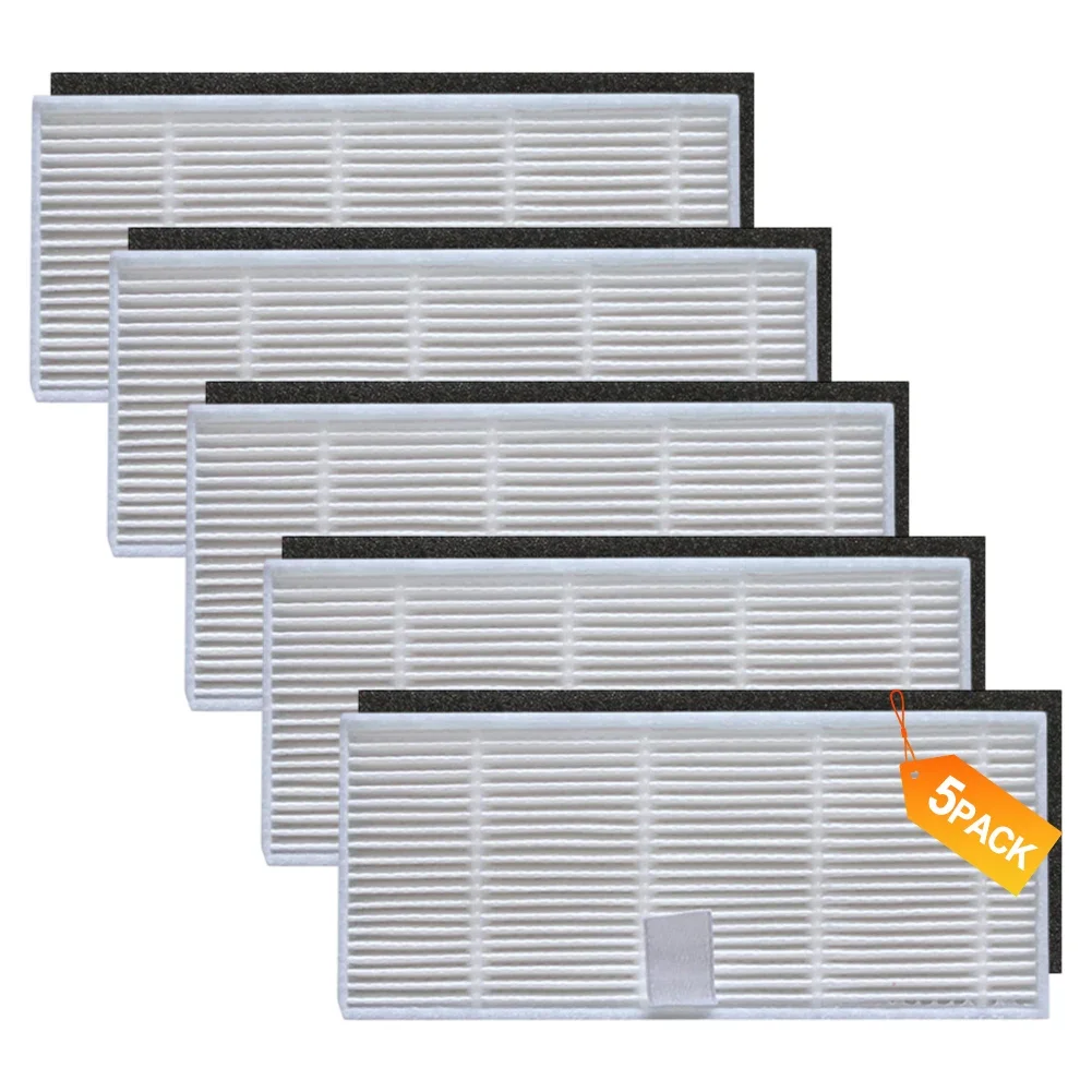 5 Pcs Filters For Ultenic For T10 PRO Robot Vacuum Cleaner Replacement Filter Accessories Household Cleaning Supplies