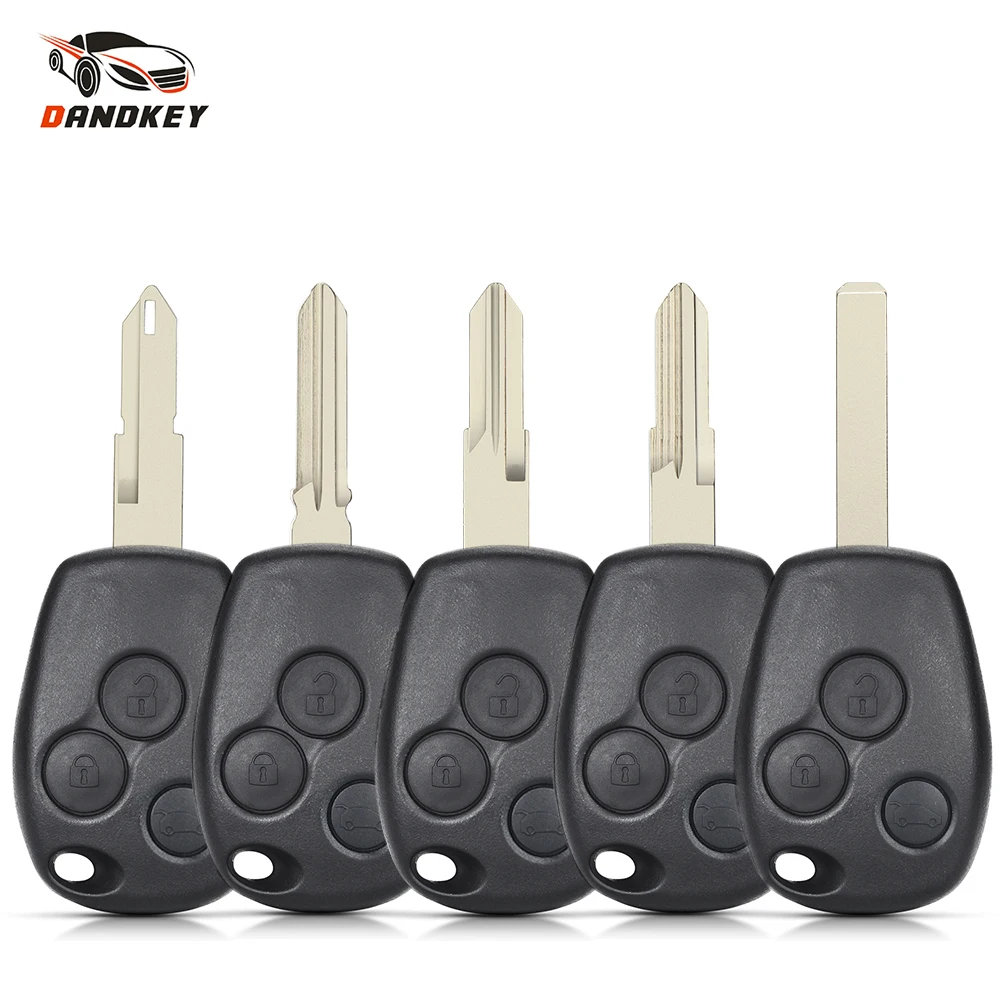 Dandkey 3 Buttons Remote Car Key Shell Case Renault Trafic Vivaro Primastar Movano Dacia Fob VAC102/NE73/VA2/No153/HU136te key case car remote key car key car key shell key shell
