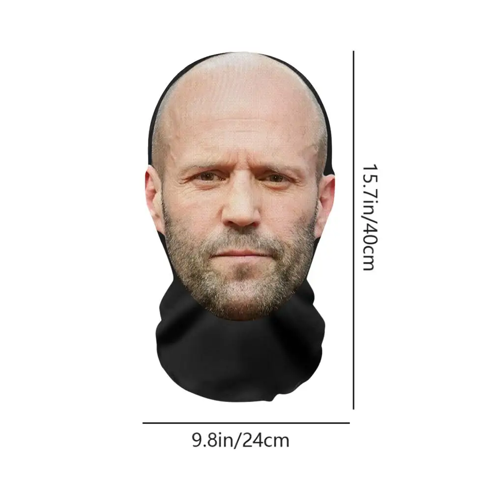 Interesting 3D Printed Seamless Mask Head Cover John Pork Smiling Party Cosplay Props UV Protection Shield Ronaldo PatternCosplay