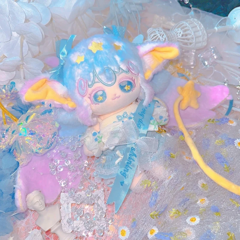 

Kawaii Monster Blue Princess Elf 20cm Nude Body Plush Doll Toys Soft Stuffed Plushie a6072