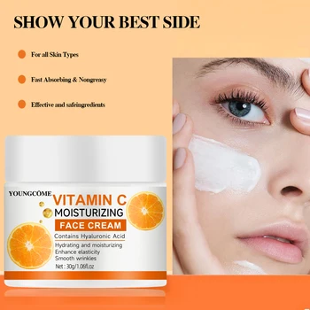 Vitamin C Moisturising Cream Contains Hyaluronic Acid Dark Spot Remover Moisturizing Repair Anti-aging Essence Facial Skin Care