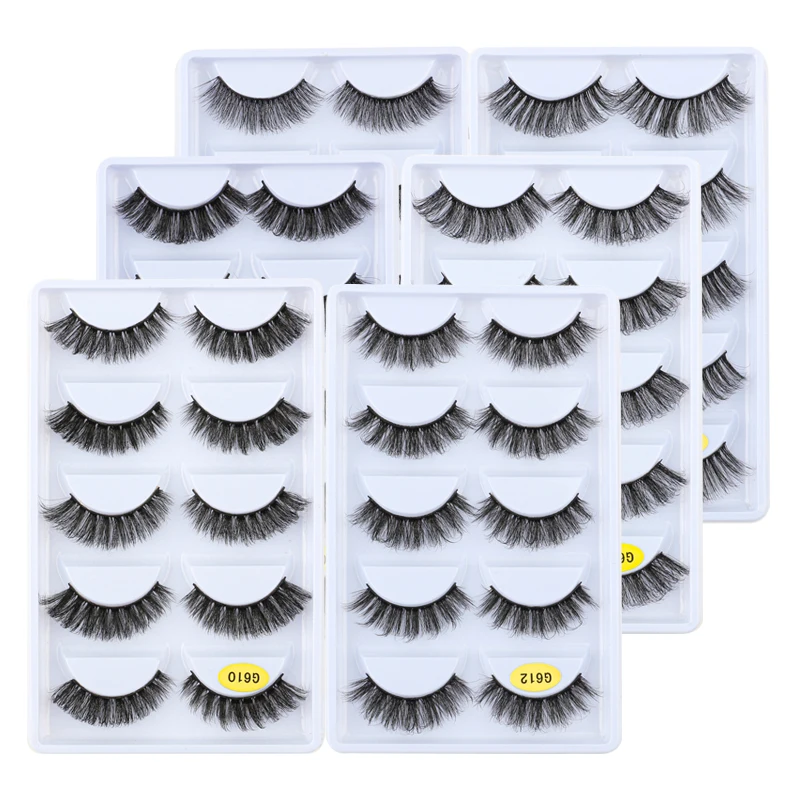 Description Picture 5 of itemFluffy 3D Mink Lashes brushes tweezer Natural Eyelash Dramatic False Eyelashes Makeup Fake Eyelash Extension maquiagem tools set