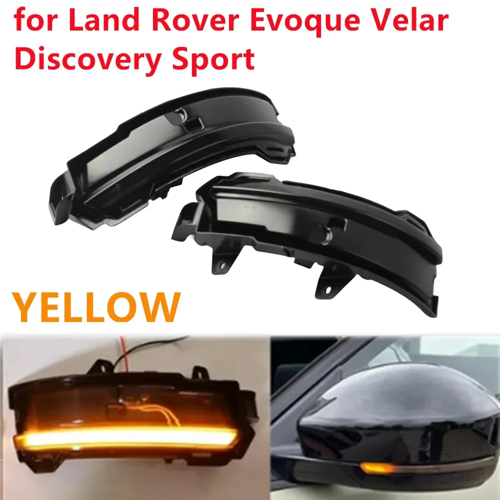 

2 шт., зеркальный динамический поворотник для Land Rover Evoque 2012-2020 Land Rover Velar 2018-2020
