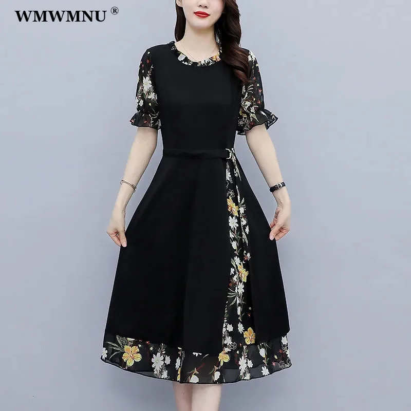 2020 verão novo estilo coreano bordado preto vestido de moda feminina  vestido de mulher moda vestido de mujer femme robe - AliExpress