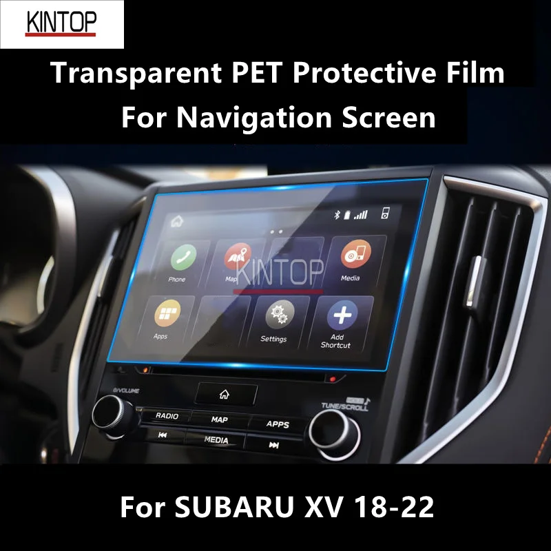 For SUBARU XV 18-22 Navigation Screen Transparent PET Protective Film Anti-scratch Accessories Refit