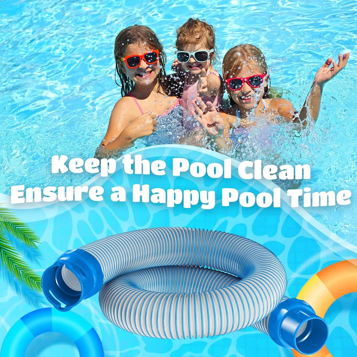 Pool Cleaner Hose 39 Inch Pool Vacuum Twist Lock Hose Replacement for Zodiac X7 T3 T5 MX6 MX8 Pool Systems Part