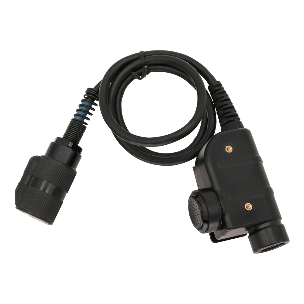 TAC-SKY 6-Pin Black Head SILYNX PTT Adapter Compatible with COMTAC SORDIN Headset for AN/PRC 148 152 Walkie Talkie Dummy
