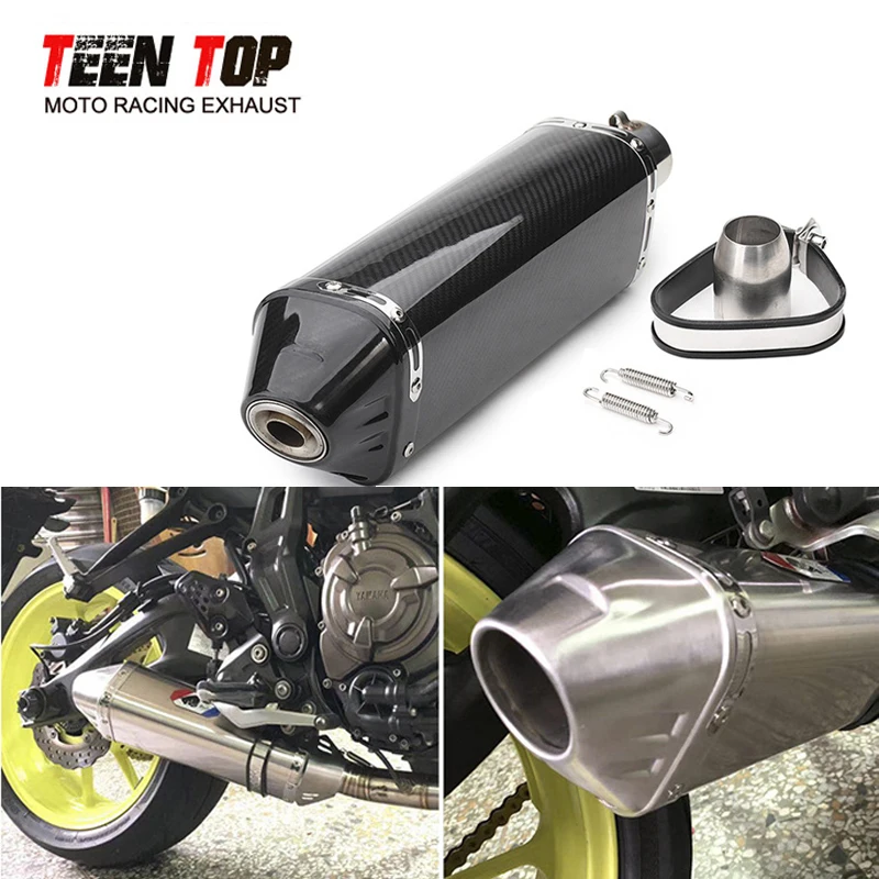 Universal Motorcycle Muffler For KTM Duke 390 RC390 Duke690 790 Exhaust Motorcycle Accessories Carbon Exhaust Z900 Ninja650 400 - Image 6