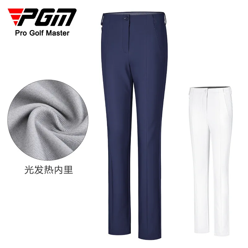 

PGM Golf Women's Pants Autumn Winter Capris Keep Warm and Cold Soft Skin Friendly Light Heating Inner Lining KUZ135