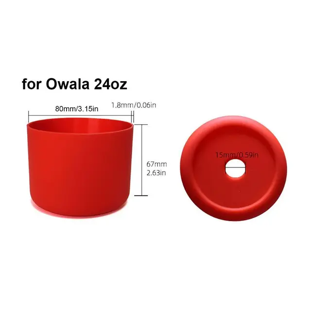 1Pcs Soft Silicone Boot for Owala 24oz 32oz 40oz Anti-Slip Protective Sleeve Boot Bottom Base Water Bottle Accessories 4