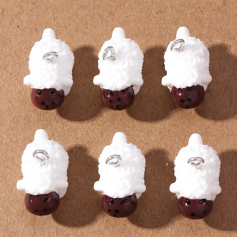 10 Stück 19*16mm Harz schöne kleine Ente Charms Anhänger für Schmuckherstellung Ohrringe Halskette DIY Kindergeschenke Zubehör – Detail 9