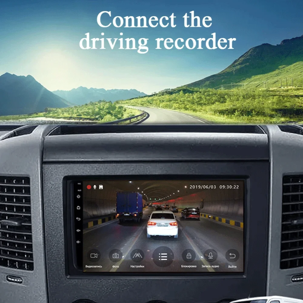 Radio multimedia para coche de 10 pulgadas con Android 16 para VW Crafter y Mercedes Benz Sprinter, reproductor de video, GPS, estéreo, CarPlay+auto, WIFI+4G, DSP 4