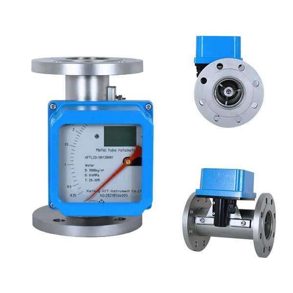 liquid hydraulic oil flow meter variable area horizontal small metal