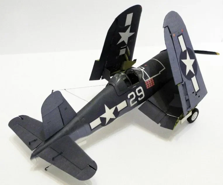 1/33 American F4U-1A Pirate Carrier Fighter 3D Aircraft Paper Model aircraft paper model