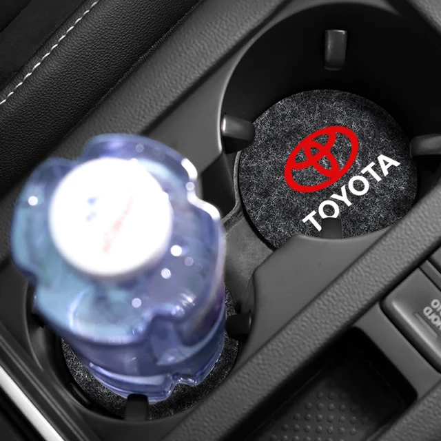 Sottobicchieri per auto Portabicchieri da viaggio per auto Inserto sottobicchiere in feltro Antiscivolo Accessori interni per veicoli Tappetini per tazze per Toyota Corolla Camry 1