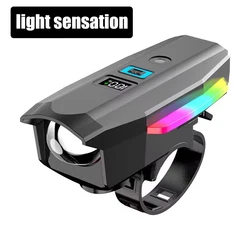 UltraBright LED Bike Headlight with Type - C Rechargeable Battery (Light sensation)