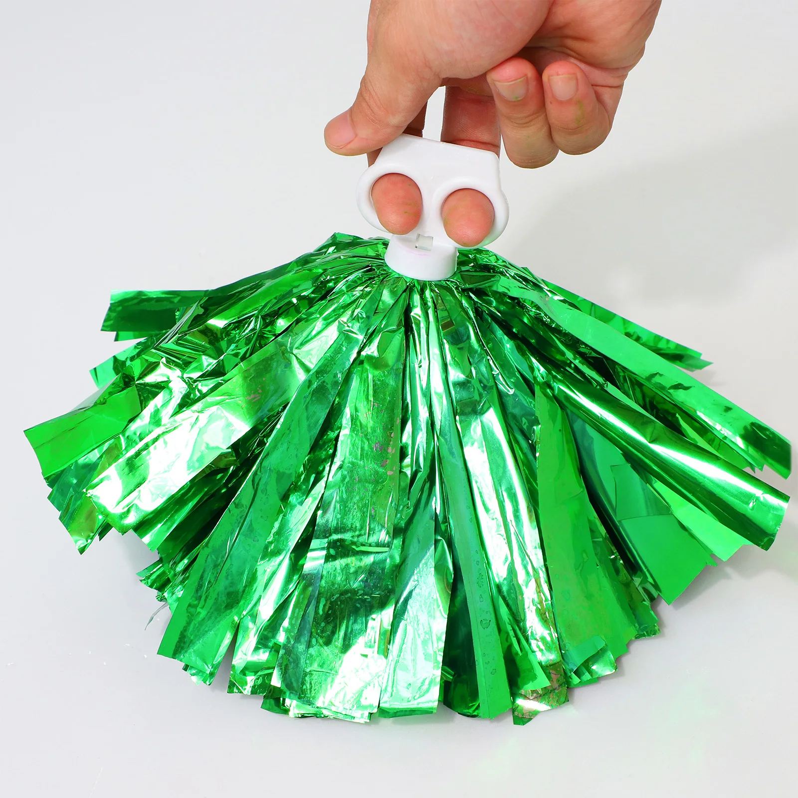 1 Pair Flower Ball Cheerleader Pom Hands Ring Holding Props Cheerleading Pompon Tassel Hand Flowers Games Cheering Props