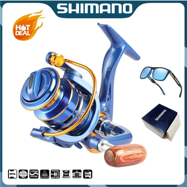 SHIMANO High Speed Fishing Reel with 10KG Max Drag 5.2:1 Metal Spool  Spinning Wheel Gear Ratio High Speed Casting Fishing Reel - AliExpress