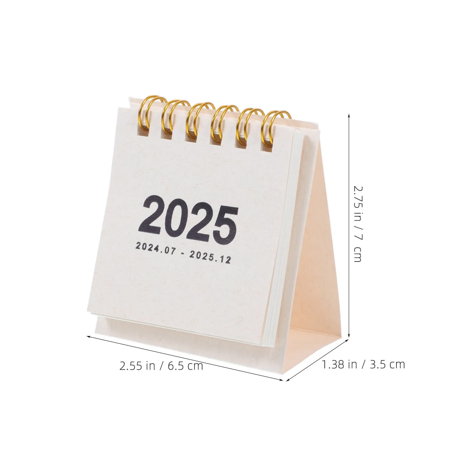 미니 책상 달력 2024-2025 사무실, 가정, 기숙사, 교실, 메모 작성, 일상용 소형 장 스탠딩 월간 달력