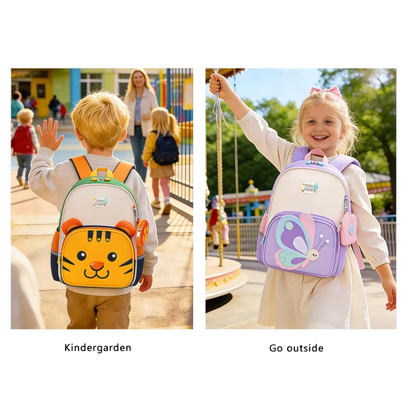 SUN EIGHT 2026 New Cartoon Backpacks Small Satchel For Kindergarden Students Strong Fabric 2