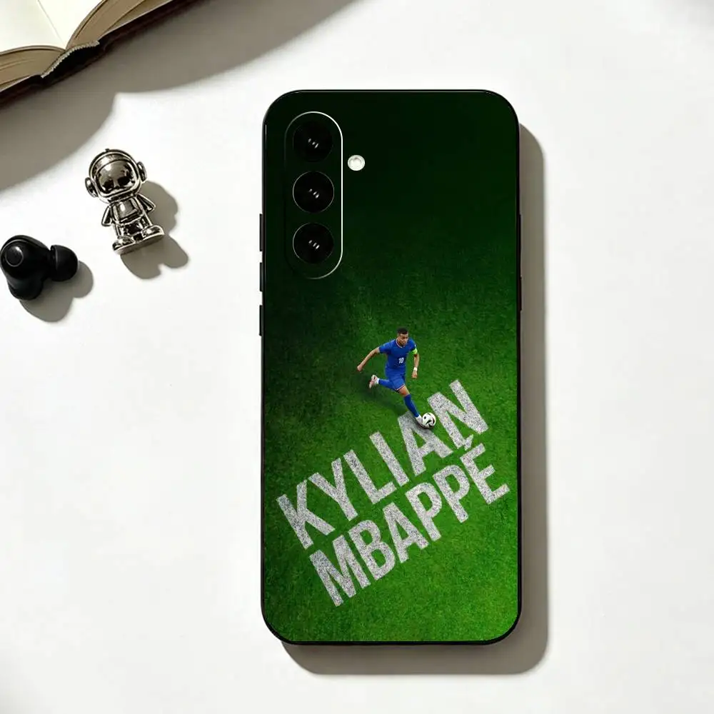Football Stars T-Mbappe Soft Silicone Black Phone Case