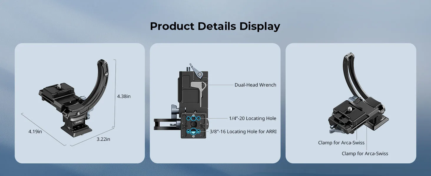 ZV-E10 Horizontal-to-Vertical Mount Plate Kit for Mirrorless Cameras for Sony Al
