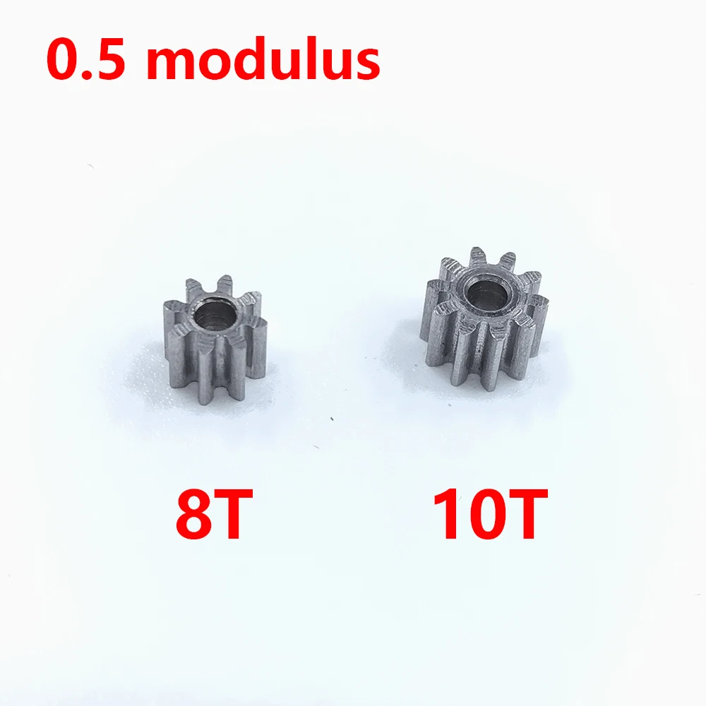0.5 Modulus 8T/9T/10T/11T/12T/13T/14T Teeth 1.98mm aperture High-Wear Resistance Steel Metal Gear For 2mm shaft hole 1pc