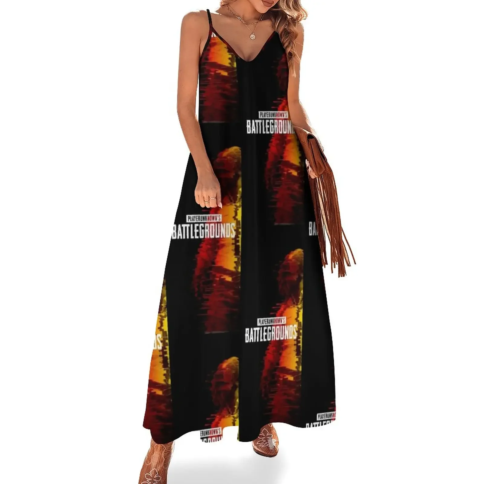 

PUBG Sleeveless Dress summer women's suit party dresses woman