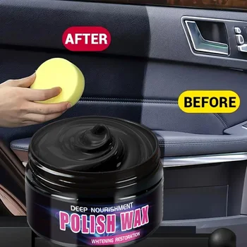 Universal Leather and Plastic Repair Polishing Wax - Automotive interior reconditioning cream for leather/plastic/rubber care 1