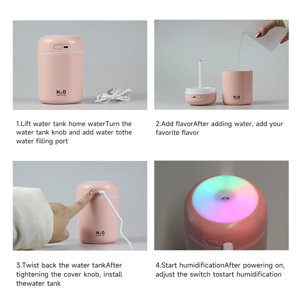 Mini USB Car Humidifier Mute Aroma Diffuser Portable Essential Oil Diffuser Sprayer Mist Maker Vehicle-mounted Humidifier