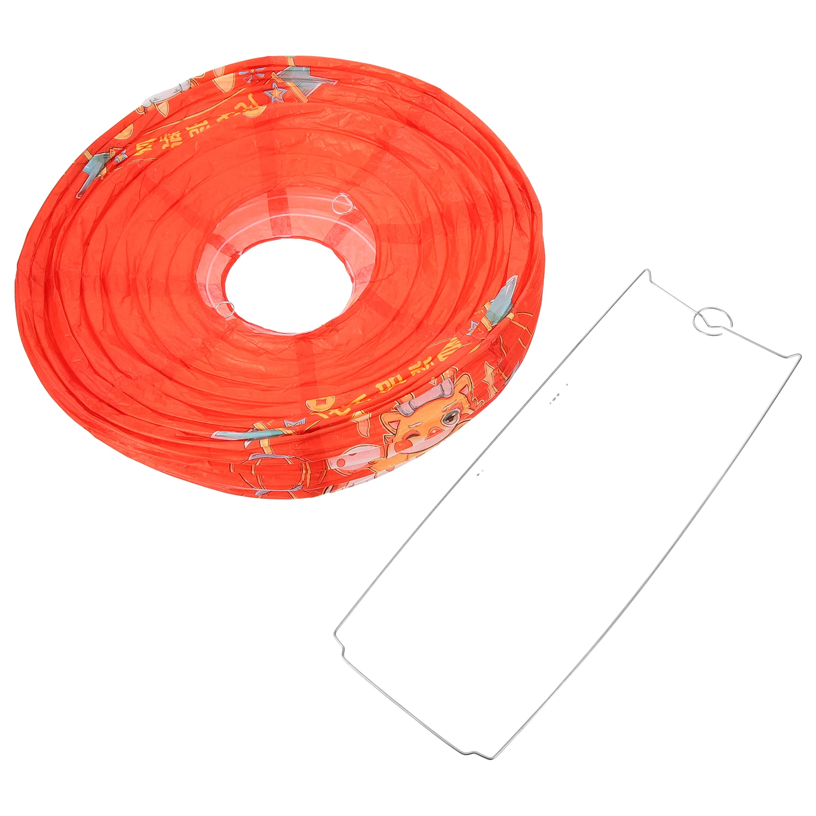 

Year of The Dragon Lanterns Ornament Paper Pendant Sushi Decorative Metal Traditional Hanging for Outdoor