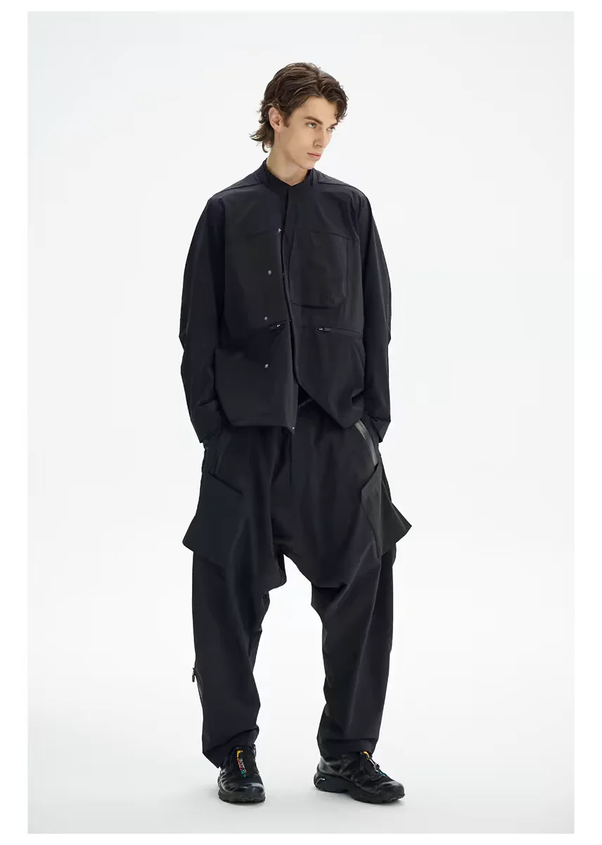 Reindee Lusion 24ss Chest 3d pocket shirt jacket spliced materials dwr coating jacket sling techwear gorpcore