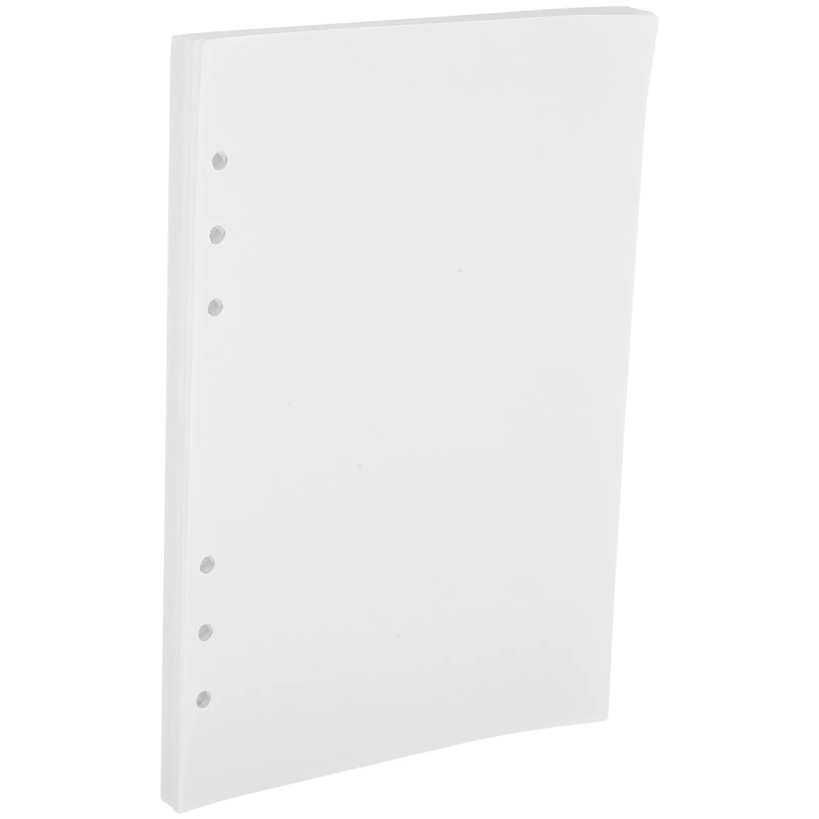 80매 A5 루즈리프 용지 리필, 고중량 부드러운 필기 표면, 6홀 노트패드, 스프링 노트 플래너용 교체 용지