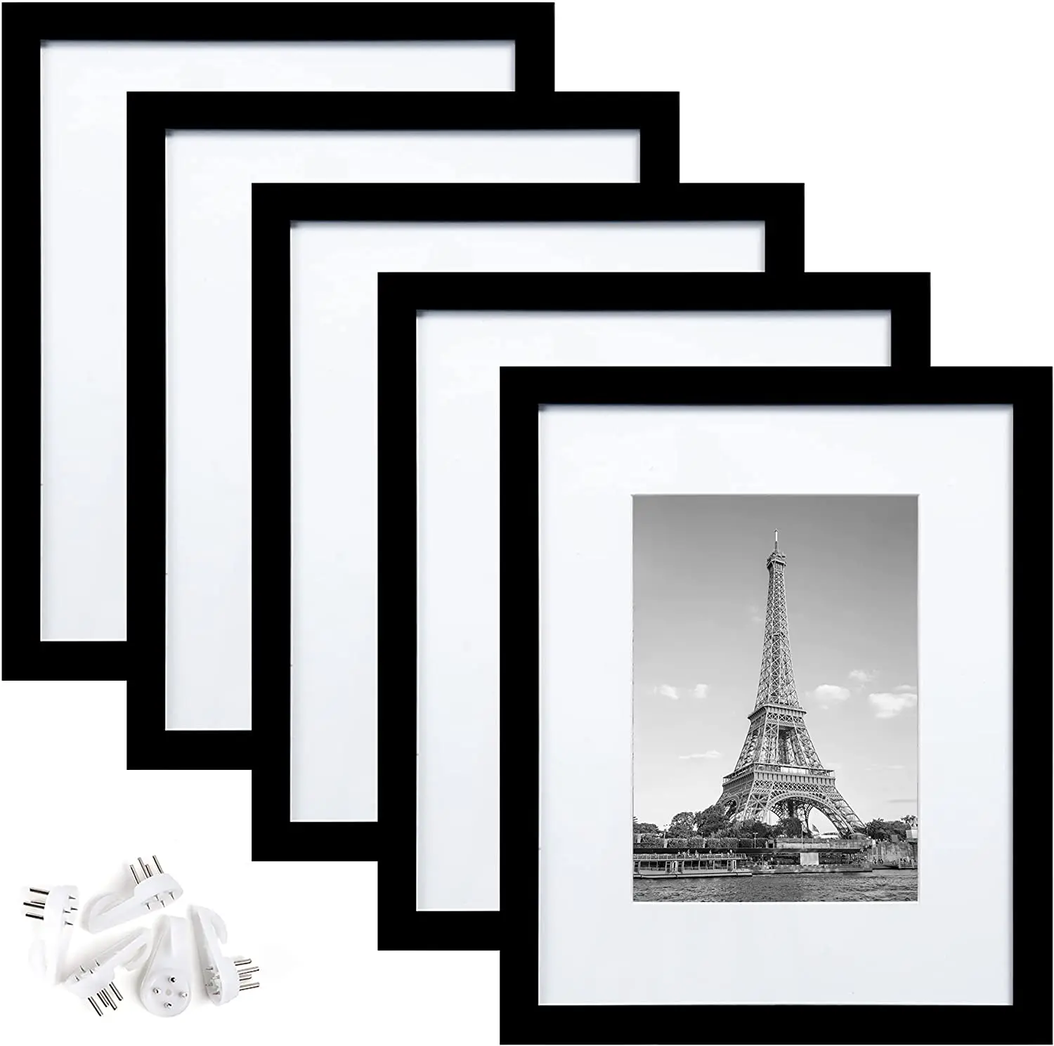 Square Collage Frame - White, 4x6  Display 4 Photos in 1 Picture Frame