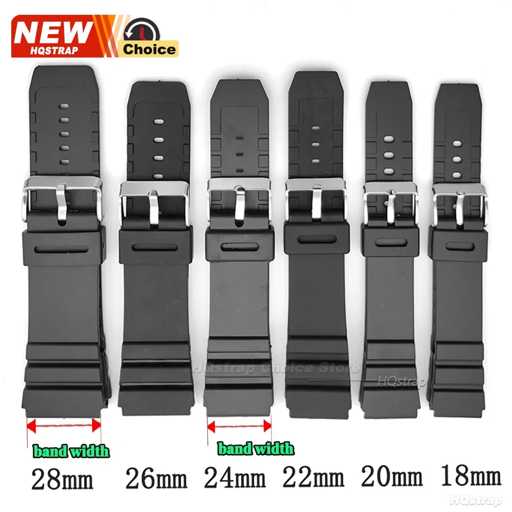 Durable Sports Silicone Rubber Watch Strap Bracelet