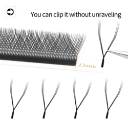 Enhanced Bloom Multi-Dimensional Automatic Flowering Eyelash Extensions - 15mm (Triple Tips YY)