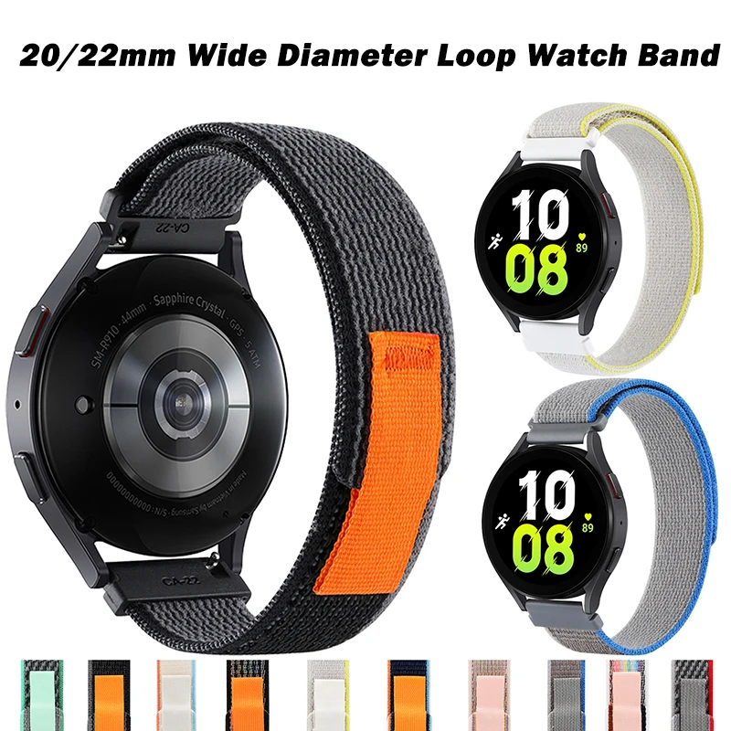 20mm Loop Nylon Straps For Vivoactive 3/forerunner 245/venu Band, 22mm