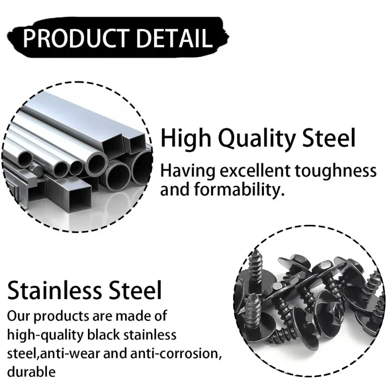Car screws car self tapping screws auto engine cover bumper fastener splash shield liner hexagonal head self-tapping screw Toyota Lexus