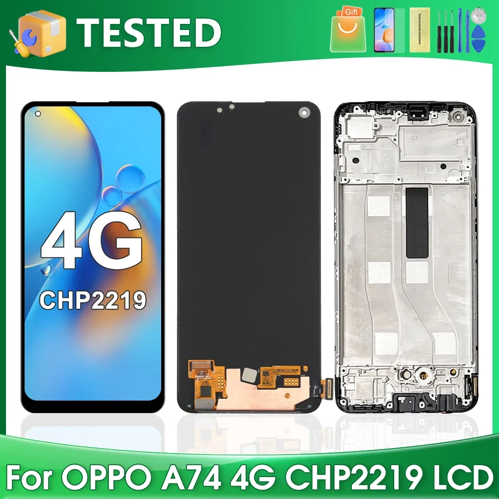 

For OPPO 6.43''A74 4G For Ori A74 CHP2219 LCD Display Touch Screen Digitizer Assembly Replacement