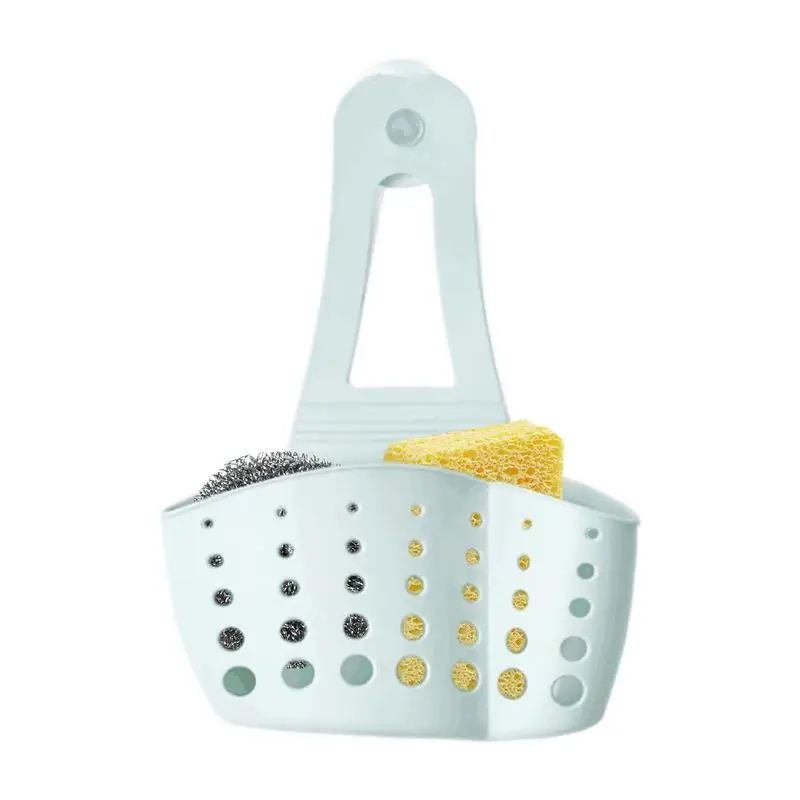 

Kitchen Sink Basket TPR Hangable Sink Strainer Suction Cup For Storage Kitchen Basket Wall Bathroom Desktop Countertops